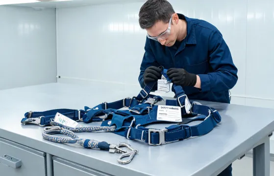 Fall protection harness inspection