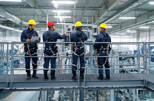 Industrial maintenance work at height